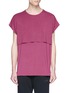 Main View - Click To Enlarge - 73398 - Reflective trim layered T-shirt