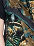 Detail View - Click To Enlarge - DRY CLEAN ONLY - Satin overlay graphic print T-shirt