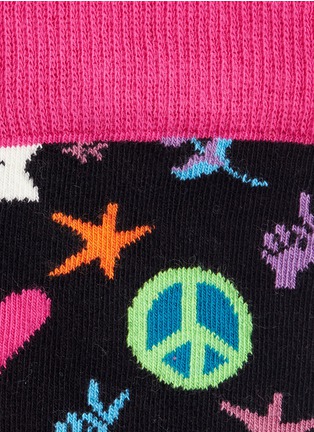 Detail View - Click To Enlarge - HAPPY SOCKS - Peace and Love socks