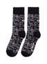 Main View - Click To Enlarge - HAPPY SOCKS - x Steve Aoki slogan socks