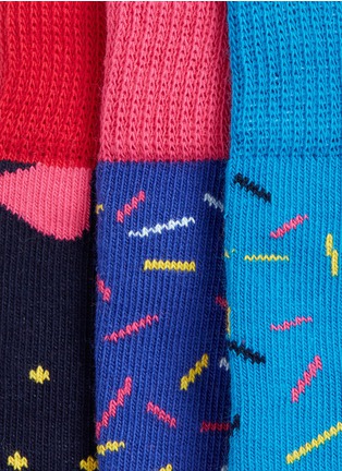 Detail View - Click To Enlarge - HAPPY SOCKS - Singing Happy Birthday gift box 3-pack set