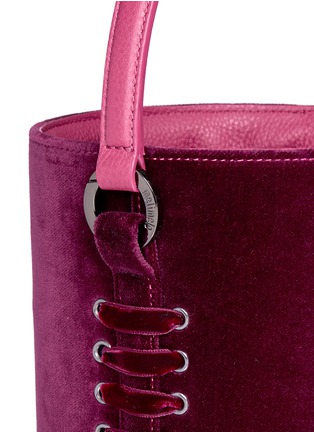  - 71172 - 'Santina' mini velvet drawstring bucket bag