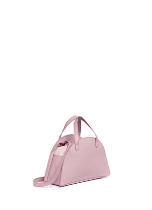 Detail View - Click To Enlarge - 71172 - 'Giada' mini half moon leather and suede drawstring bag