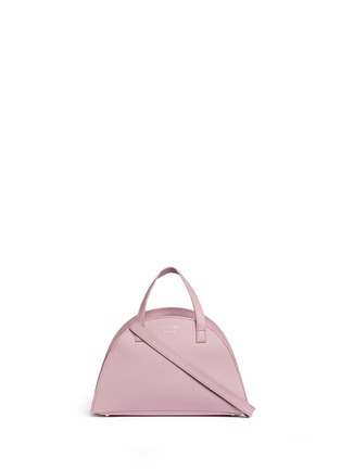 Main View - Click To Enlarge - 71172 - 'Giada' mini half moon leather and suede drawstring bag