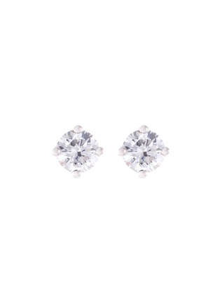 Main View - Click To Enlarge - LC COLLECTION JEWELLERY - Diamond 18k white gold earrings