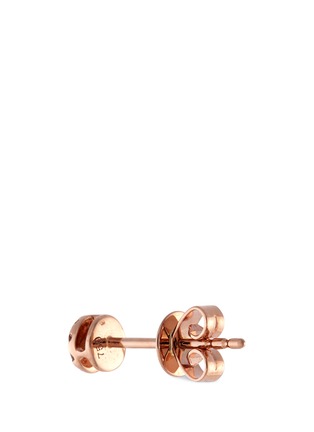 Detail View - Click To Enlarge - LC COLLECTION JEWELLERY - Diamond 18k rose gold stud earrings