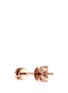 Detail View - Click To Enlarge - LC COLLECTION JEWELLERY - Diamond 18k rose gold stud earrings
