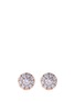 Main View - Click To Enlarge - LC COLLECTION JEWELLERY - Diamond 18k rose gold stud earrings