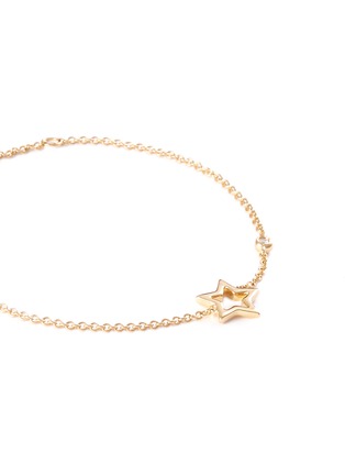 Detail View - Click To Enlarge - LC COLLECTION JEWELLERY - Diamond 18k yellow gold star charm bracelet