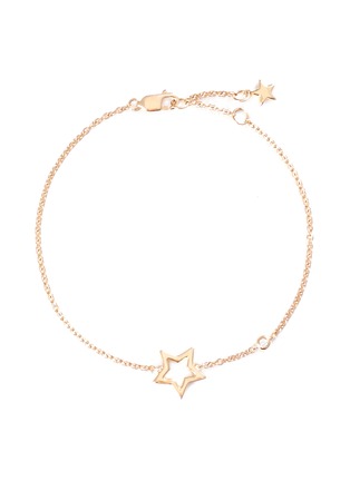 Main View - Click To Enlarge - LC COLLECTION JEWELLERY - Diamond 18k yellow gold star charm bracelet