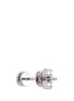 Detail View - Click To Enlarge - LC COLLECTION JEWELLERY - Diamond 18k white gold circular stud earrings