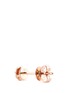 Detail View - Click To Enlarge - LC COLLECTION JEWELLERY - Diamond 18k rose gold circular stud earrings