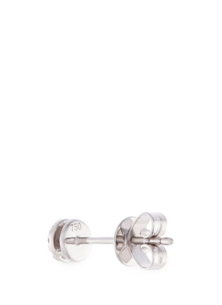 Detail View - Click To Enlarge - LC COLLECTION JEWELLERY - Diamond 18k white gold stud earrings