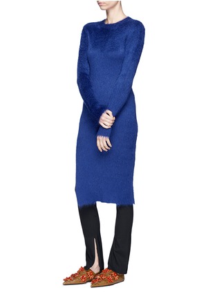 Figure View - Click To Enlarge - PORTS 1961 - Brushed mohair blend rib knit dress