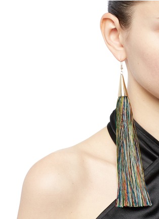 Figure View - Click To Enlarge - EDDIE BORGO - Long silk tassel earrings