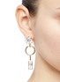 Figure View - Click To Enlarge - EDDIE BORGO - Cubic zirconia geometric drop earrings