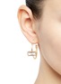 Figure View - Click To Enlarge - EDDIE BORGO - Cubic zirconia hoop earrings
