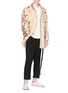 Figure View - Click To Enlarge - BY WALID - 'Malcolm' graphic print canvas coat