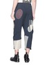 Back View - Click To Enlarge - BY WALID - 'Jay' patchwork cropped sweatpants