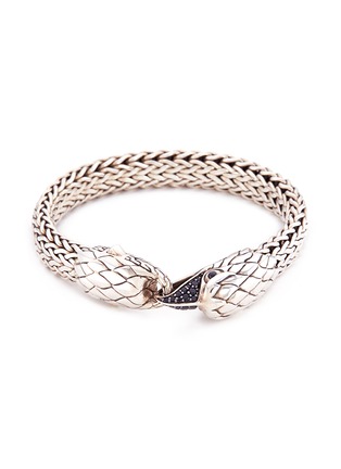 Main View - Click To Enlarge - JOHN HARDY - Sapphire chalcedony silver eagle woven chain bracelet