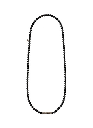 Main View - Click To Enlarge - JOHN HARDY - Onyx bead silver necklace
