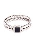 Main View - Click To Enlarge - JOHN HARDY - Onyx silver weave effect link chain bracelet
