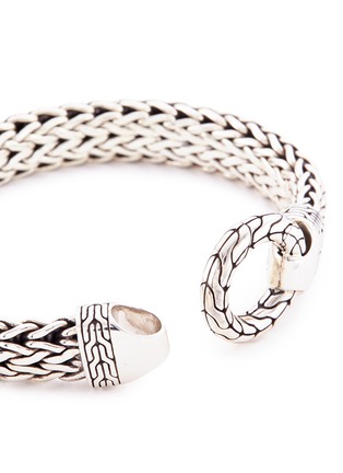 Detail View - Click To Enlarge - JOHN HARDY - Silver large woven chain bracelet