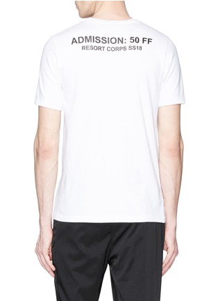 Back View - Click To Enlarge - RESORT CORPS - 'SECT' print T-shirt