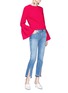 Figure View - Click To Enlarge - EDIT X LANE CRAWFORD - Flared sleeve crepe top