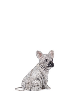 Figure View - Click To Enlarge - JUDITH LEIBER - 'French Bulldog' crystal pavé minaudière