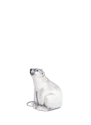 Figure View - Click To Enlarge - JUDITH LEIBER - 'Polar Bear' crystal pavé minaudière