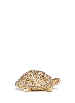 Main View - Click To Enlarge - JUDITH LEIBER - 'Fortune Turtle' crystal pavé minaudière