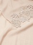 Detail View - Click To Enlarge - JANAVI - Chantilly lace border Merino wool scarf