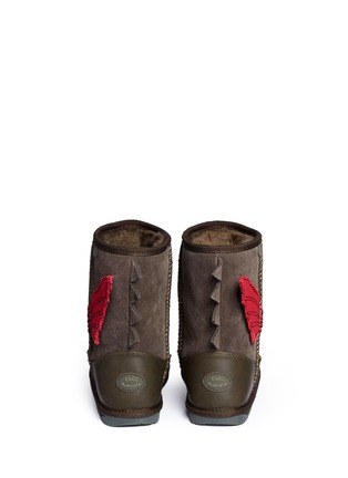 Back View - Click To Enlarge - EMU AUSTRALIA - 'Dragon' Merino wool kids boots