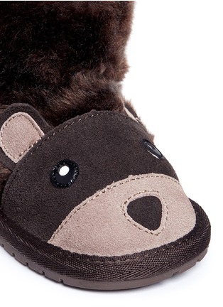 Detail View - Click To Enlarge - EMU AUSTRALIA - 'Bear Walker' Merino wool infant boots