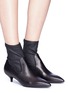 Figure View - Click To Enlarge - PEDDER RED - 'Dave' leather stretch ankle boots