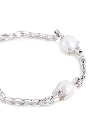Detail View - Click To Enlarge - JOHN HARDY - Freshwater pearl silver white rhodium bracelet