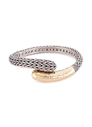 Main View - Click To Enlarge - JOHN HARDY - 18k yellow gold and silver hammered chain effect cuff