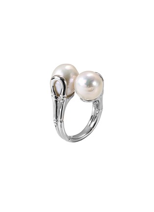 Figure View - Click To Enlarge - JOHN HARDY - Freshwater pearl silver rhodium bypass ring