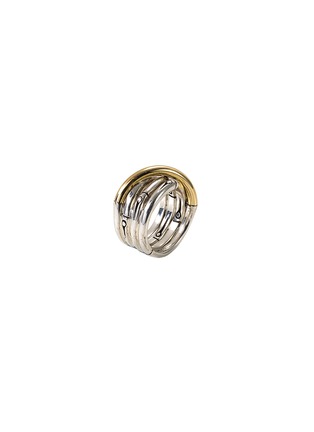 Figure View - Click To Enlarge - JOHN HARDY - 18k yellow gold and silver bamboo ring