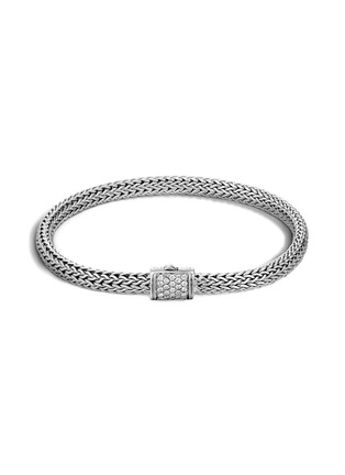 Main View - Click To Enlarge - JOHN HARDY - Classic Chain' Diamond silver woven chain bracelet