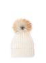 Main View - Click To Enlarge - ISLA - Fur pompom chunky knit beanie