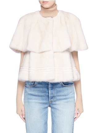 Main View - Click To Enlarge - ISLA - 'Blink' mink fur short cape