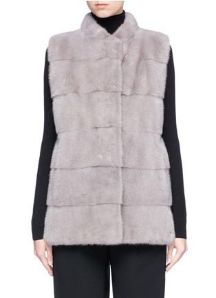 Main View - Click To Enlarge - ISLA - 'Panther' mink fur long gilet
