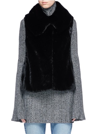 Main View - Click To Enlarge - ISLA - 'Gas' mink fur short gilet