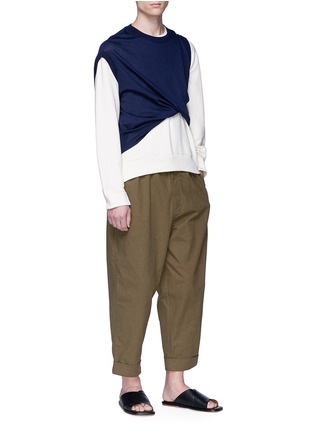 Figure View - Click To Enlarge - 3.1 PHILLIP LIM - Layered waistband carpenter pants