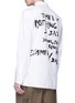 Back View - Click To Enlarge - 3.1 PHILLIP LIM - Belted slogan print oversized painter shirt