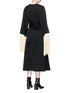 Back View - Click To Enlarge - ELLERY - 'Ritz' fringed reversible crepe wrap dress