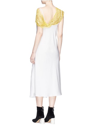 Figure View - Click To Enlarge - ELLERY - 'Boorzwah' floral lace panel crepe slip dress