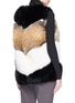 Figure View - Click To Enlarge - LECOTHIA - Colourblocked quilted fox and rabbit fur gilet